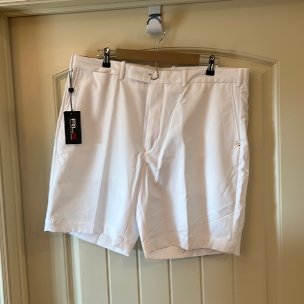 RLX white golf shorts.  38 classic fit.  New with tags